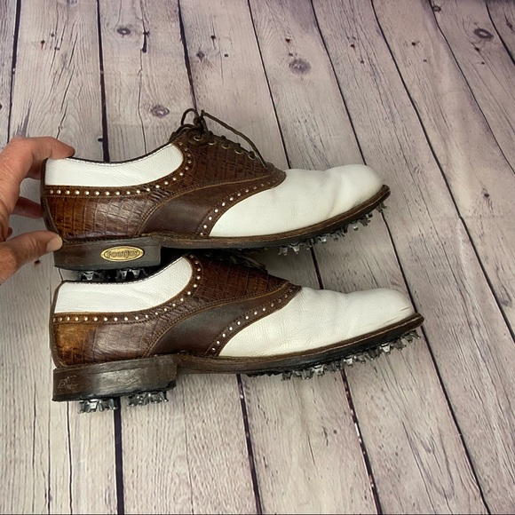 Vintage Men’s FootJoy ‘Premiere Classic’ Golf Shoe Size 9 - Picture 4 of 11